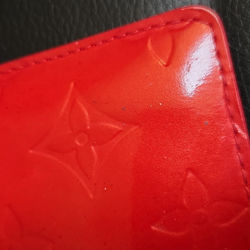 Louis Vuitton Red Monogram Vernis Key  Cles - Change/Card Holder 2004 - Picture 13 of 16